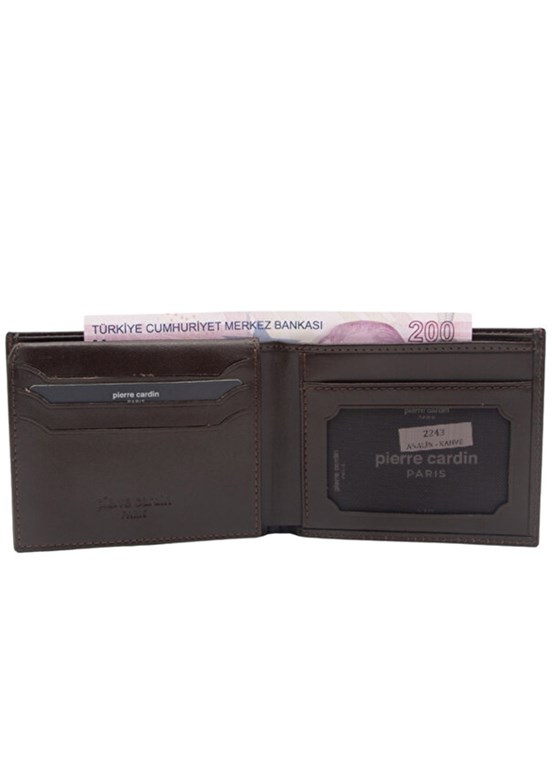 PİERRE CARDİN - PC-2243 Erkek Çok Renkli Deri Cüzdan