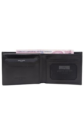 PİERRE CARDİN - PC-2243 Erkek Siyah Deri Cüzdan