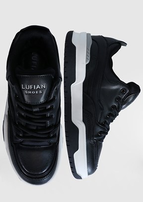 LUFIAN MARK Siyah Erkek Sneaker Ayakkabı