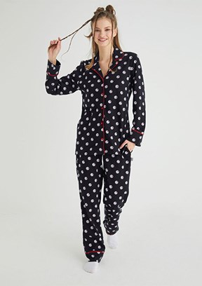 HELLO KİTTY Siyah Kız Çocuk Pijama Takımı