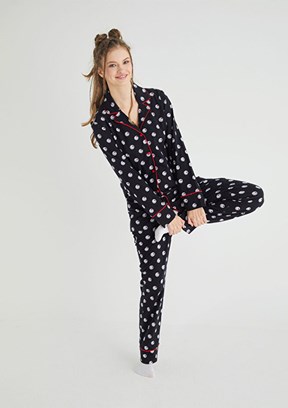 HELLO KİTTY Siyah Kız Çocuk Pijama Takımı