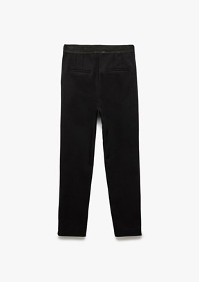 KOTON Siyah Kadın Yüksek Bel Slim Fit Cigarette Pantolon