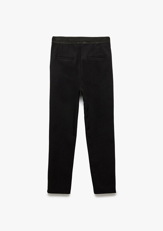 KOTON Siyah Kadın Yüksek Bel Slim Fit Cigarette Pantolon