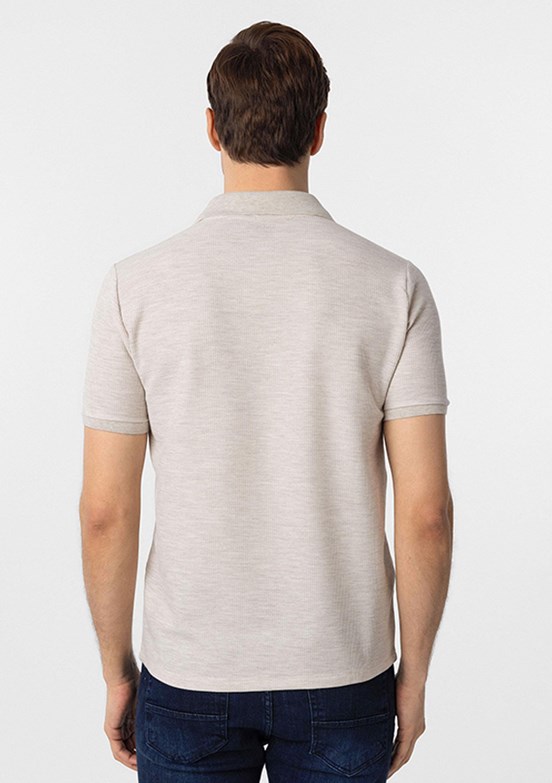 SÜVARİ Bej Erkek Polo Yaka T-Shirt