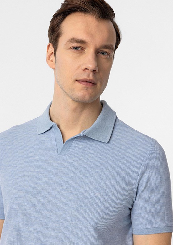 SÜVARİ Mavi Erkek Polo Yaka T-Shirt