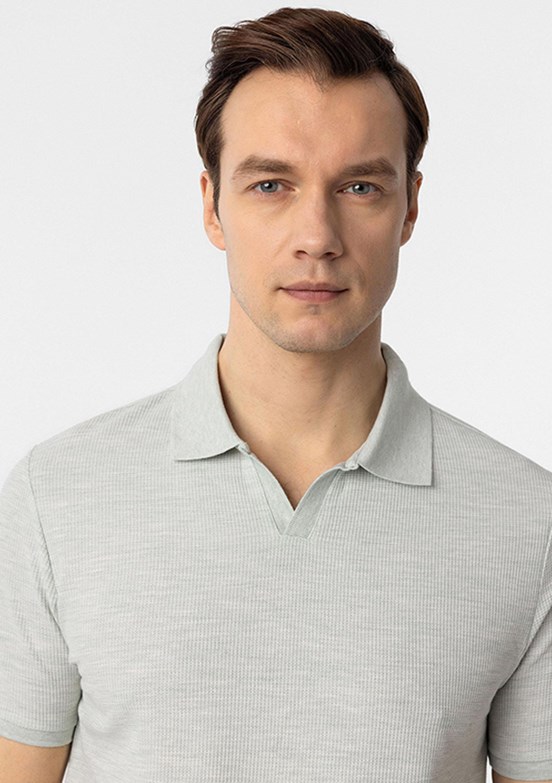 SÜVARİ Yeşil Erkek Polo Yaka T-Shirt
