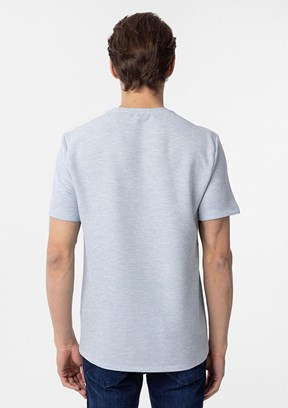 SÜVARİ Mavi Erkek O Yaka T-Shirt