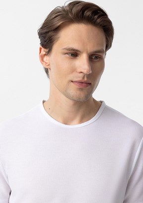 SÜVARİ Beyaz Erkek O Yaka T-Shirt