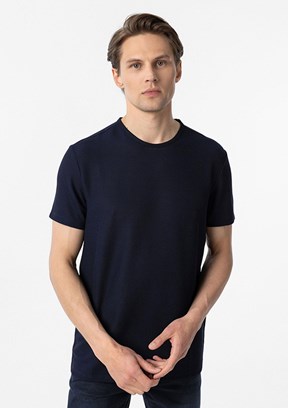 SÜVARİ Lacivert Erkek O Yaka T-Shirt