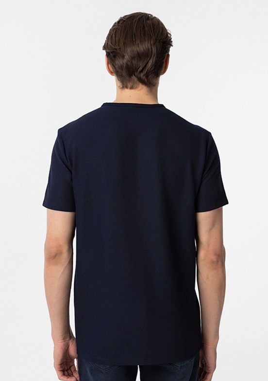 SÜVARİ Lacivert Erkek O Yaka T-Shirt