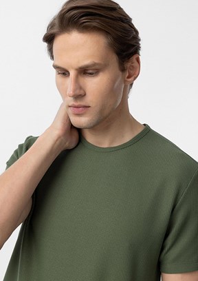 SÜVARİ Yeşil Erkek O Yaka T-Shirt