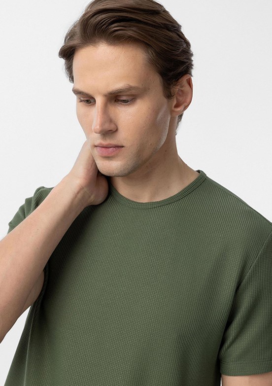 SÜVARİ Yeşil Erkek O Yaka T-Shirt