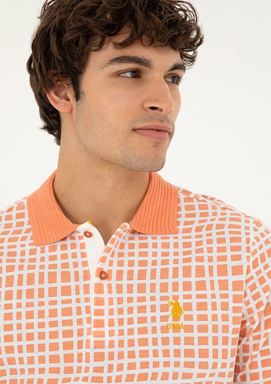 US POLO ASSN Turuncu Erkek Regular T-Shirt