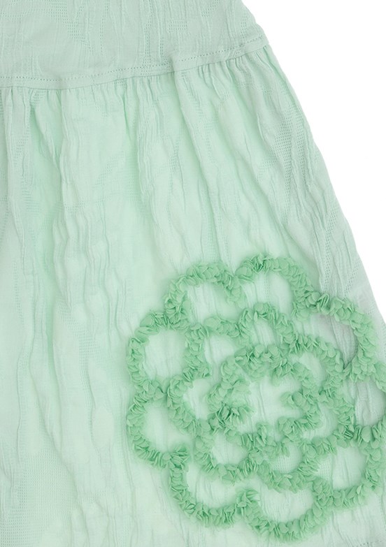 US POLO ASSN Yeşil Kız Çocuk Culotte Elbise