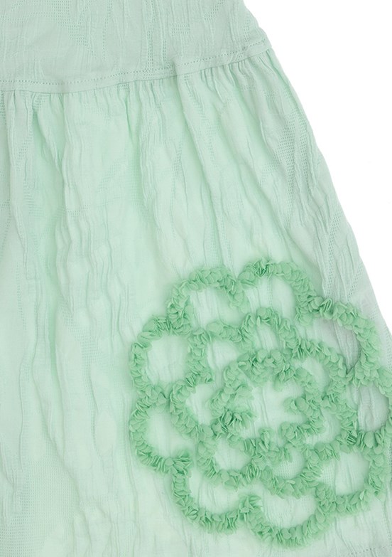 US POLO ASSN Yeşil Kız Çocuk Culotte Elbise