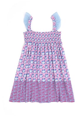 US POLO ASSN Pembe Kız Çocuk Örme Elbise