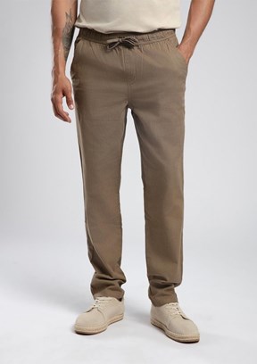 LEE COOPER New Beach Chino Camel Erkek Dokuma Pantolon