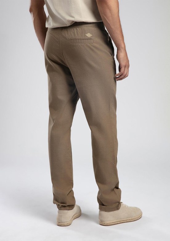LEE COOPER New Beach Chino Camel Erkek Dokuma Pantolon