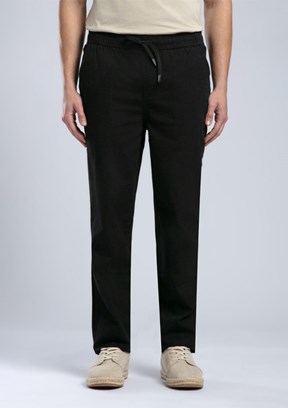 LEE COOPER Siyah New Beach Chino Erkek Dokuma Pantolon