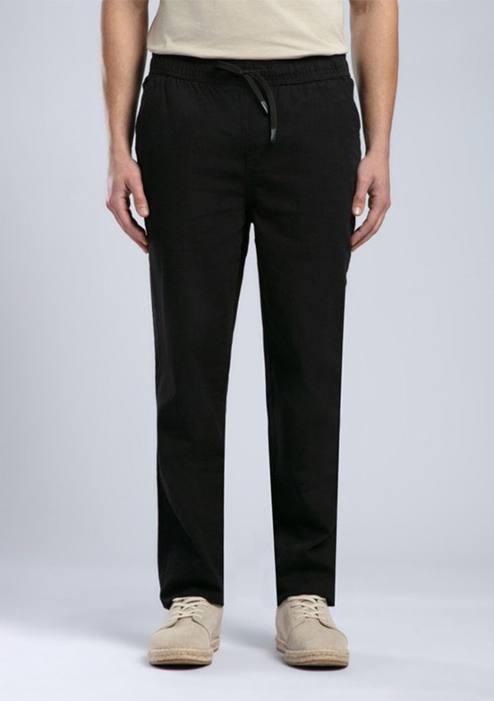 LEE COOPER Siyah New Beach Chino Erkek Dokuma Pantolon