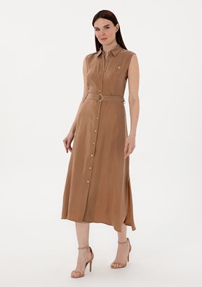 PIERRE CARDIN Kahverengi Kadın Regular Elbise