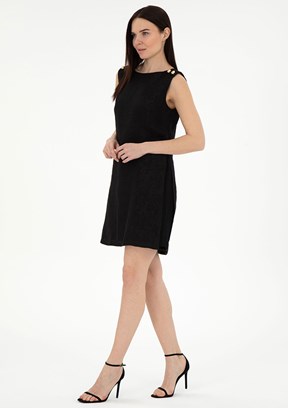 PIERRE CARDIN Siyah Kadın Culotte Elbise