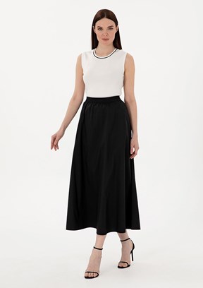 PIERRE CARDIN Siyah Kadın Oversize Etek