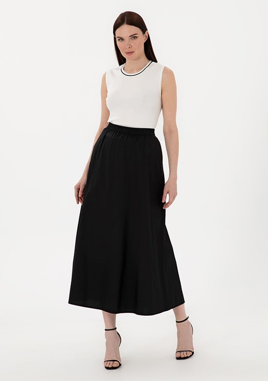 PIERRE CARDIN Siyah Kadın Oversize Etek