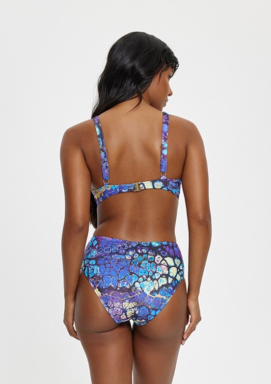 LOUREN Mor Kadın Telli Toparlayıcı Bikini Takımı