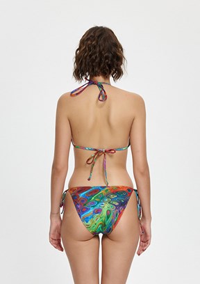 LOUREN Kırmızı Kadın Üçgen Detaylı Bikini Takımı