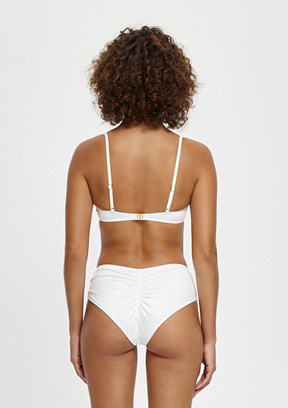 LOUREN Beyaz Kadın Straplez Kaplı Bikini Takımı