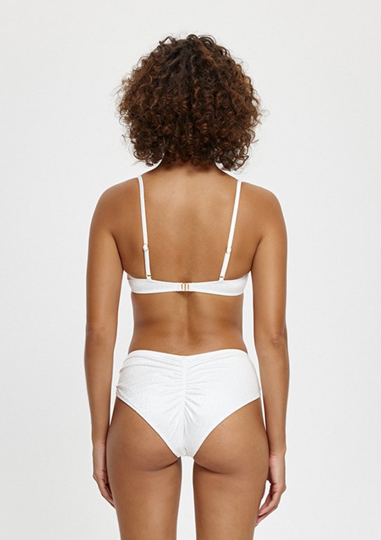 LOUREN Beyaz Kadın Straplez Kaplı Bikini Takımı
