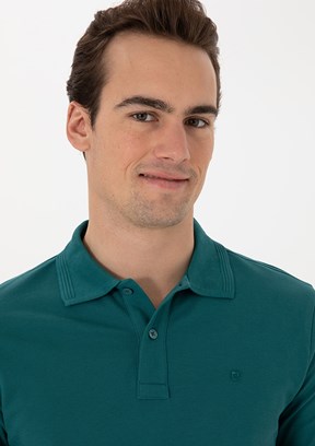 PİERRE CARDİN Yeşil Erkek Basic T-Shirt
