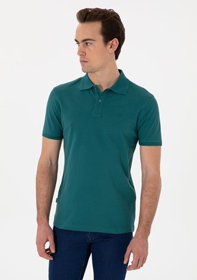 PİERRE CARDİN Yeşil Erkek Basic T-Shirt