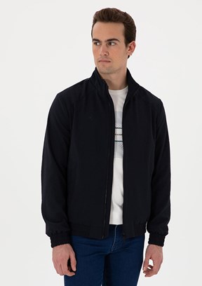 PİERRE CARDİN Lacivert Erkek Basic Mont