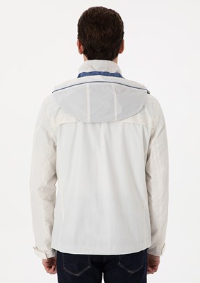 PİERRE CARDİN Beyaz Erkek Basic Mont