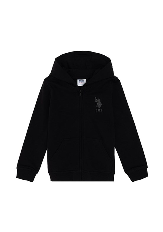 US POLO ASSN Siyah Erkek Çocuk Basic Sweatshirt