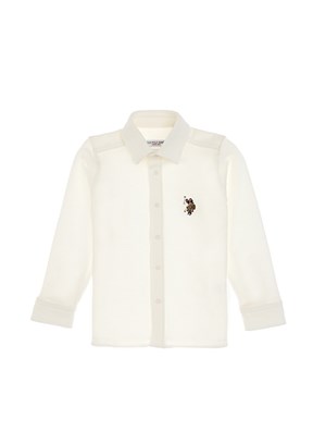 US POLO ASSN Beyaz Erkek Çocuk Regular Gömlek
