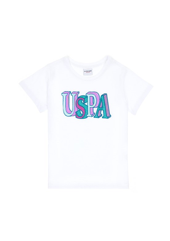 US POLO ASSN Beyaz Kız Çocuk Regular T-Shirt