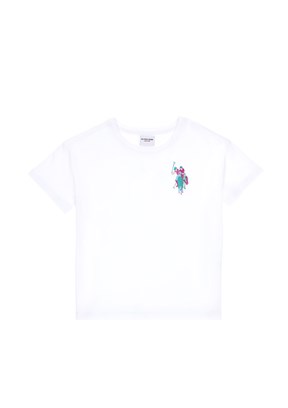US POLO ASSN Beyaz Kız Çocuk Regular T-Shirt