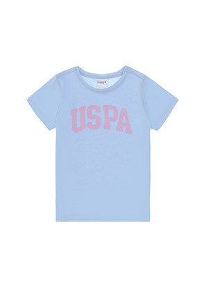 US POLO ASSN Mavi Kız Çocuk Basic T-Shirt
