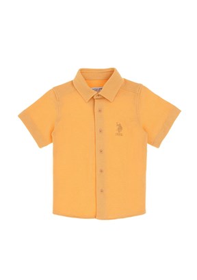 US POLO ASSN Turuncu Erkek Çocuk Regular Gömlek