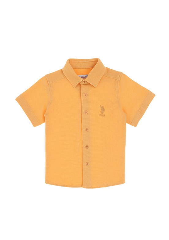 US POLO ASSN Turuncu Erkek Çocuk Regular Gömlek