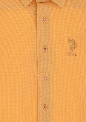US POLO ASSN Turuncu Erkek Çocuk Regular Gömlek