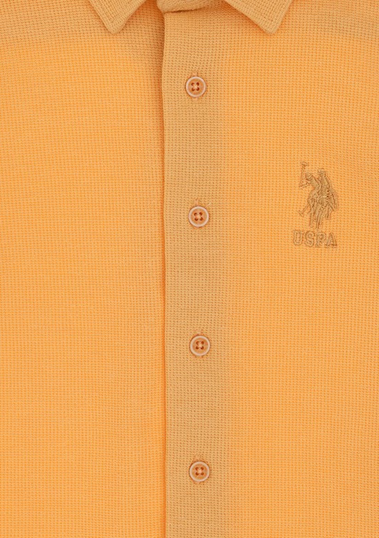 US POLO ASSN Turuncu Erkek Çocuk Regular Gömlek
