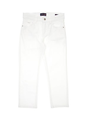 US POLO ASSN Beyaz Erkek Çocuk Slim Jean Pantolon