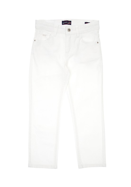 US POLO ASSN Beyaz Erkek Çocuk Slim Jean Pantolon