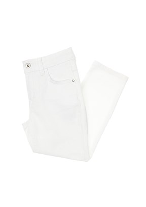 US POLO ASSN Beyaz Erkek Çocuk Slim Jean Pantolon