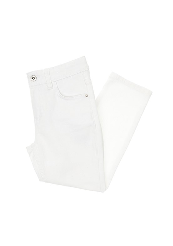 US POLO ASSN Beyaz Erkek Çocuk Slim Jean Pantolon