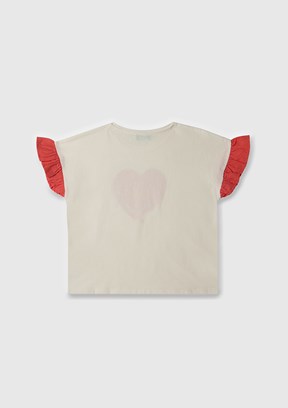 BENETTON Beyaz Kız Çocuk Basic T-Shirt